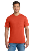 Port & Co Core Blend Pocket Tee PC55P — Orange