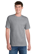 Port & Co Essential Pocket Tee PC61P — Athletic Heather