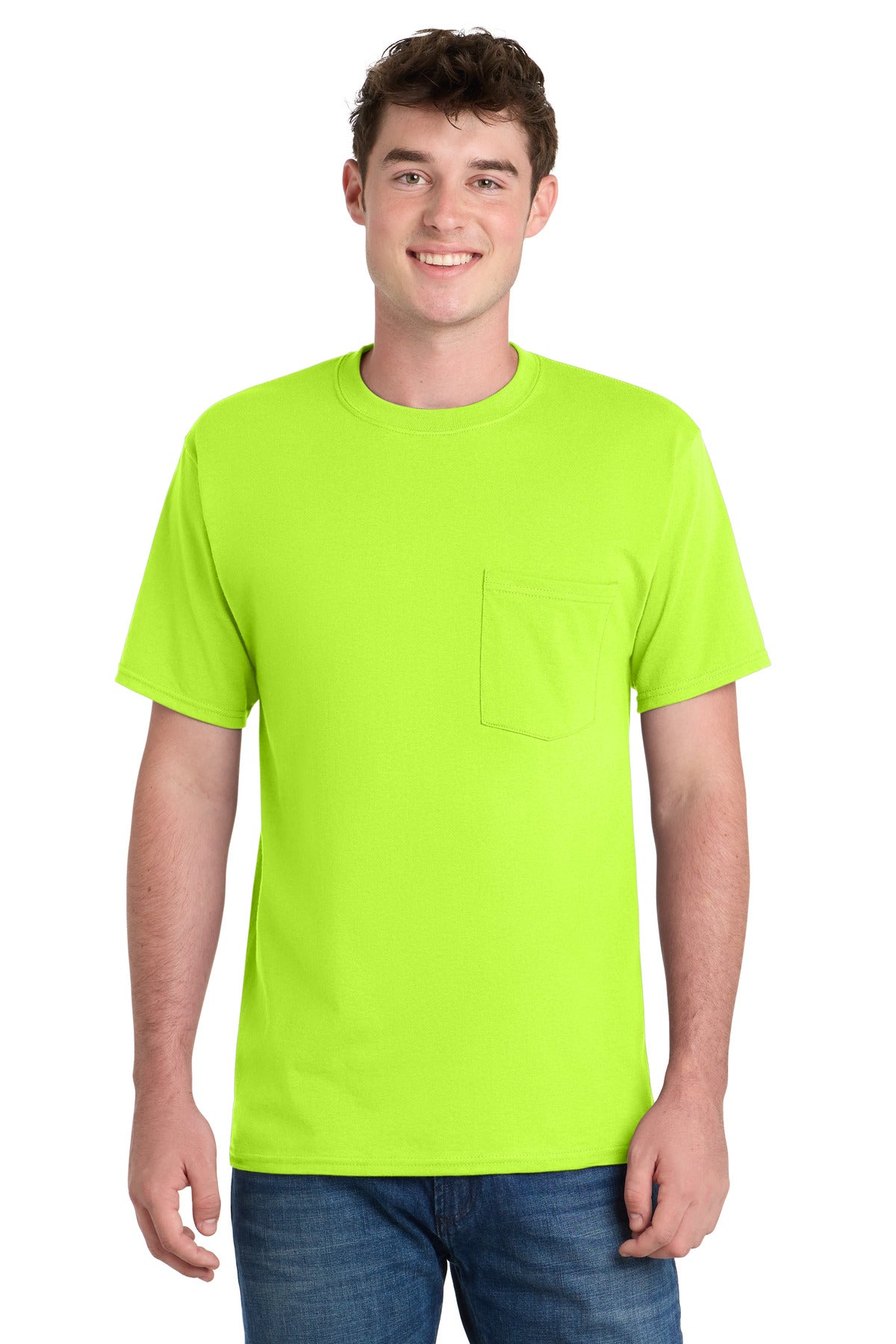 Port & Co Essential Pocket Tee PC61P — S. Green
