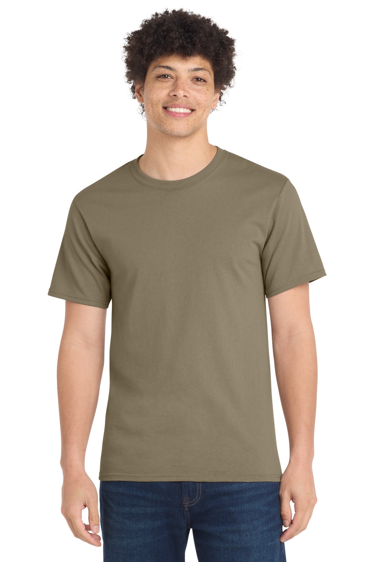 Port & Co Essential Tee PC61 — Dusty Brown