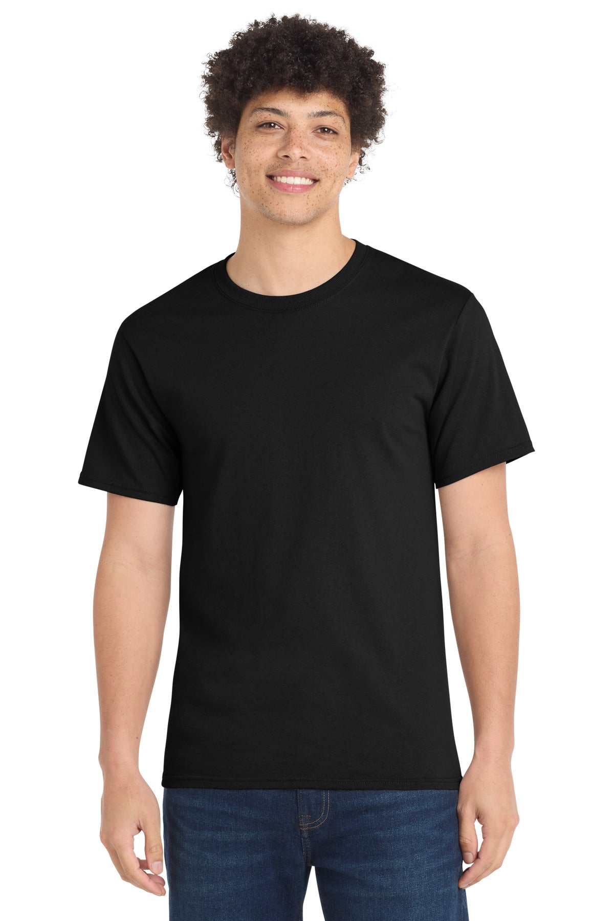 Port & Co Essential Tee PC61 — Jet Black