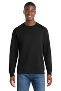 Port & Co Fan Favorite Fleece Crewneck Sweatshirt PC850 — Jet Black