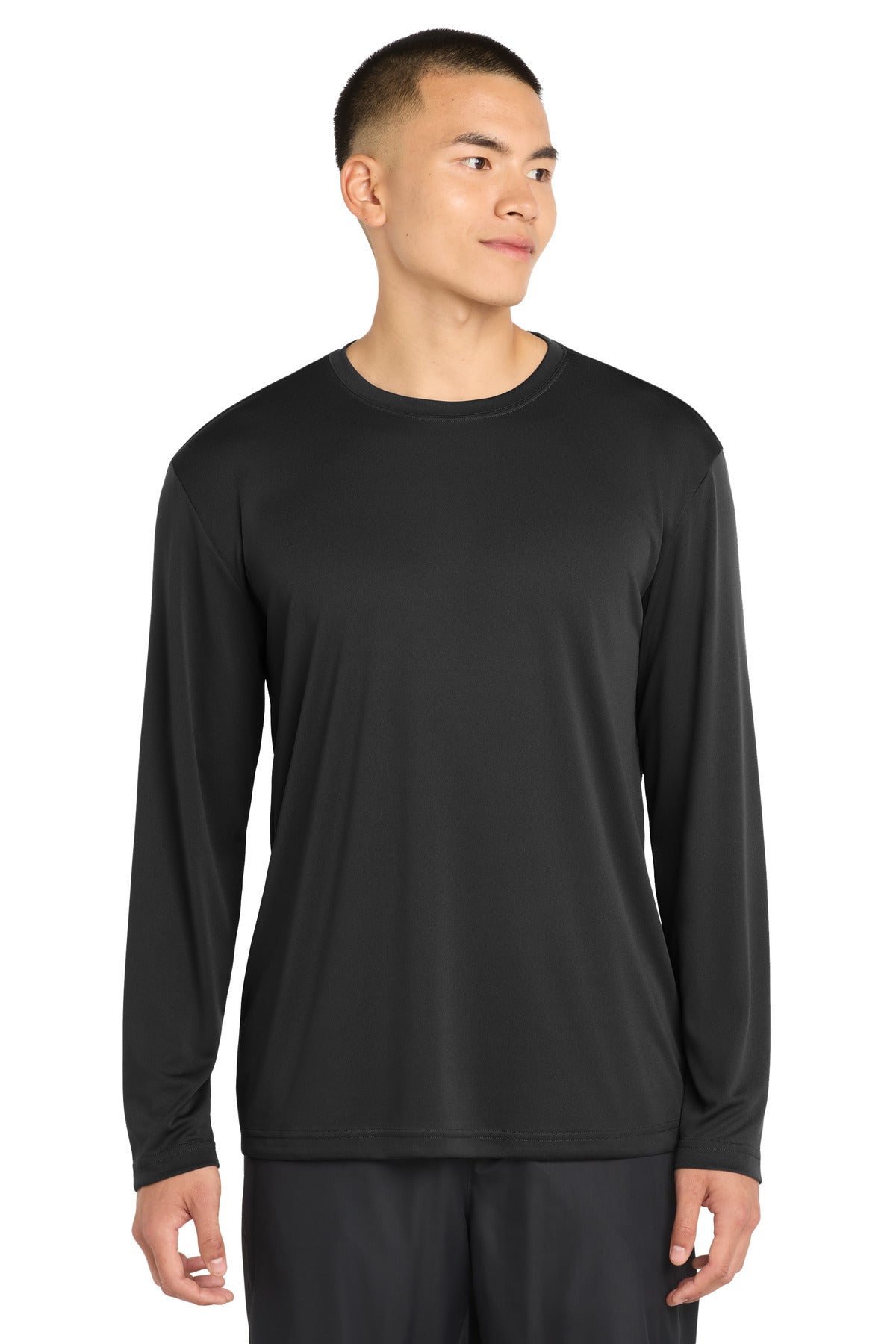 Sport-Tek Long Sleeve PosiCharge Competitor Tee ST350LS — Black