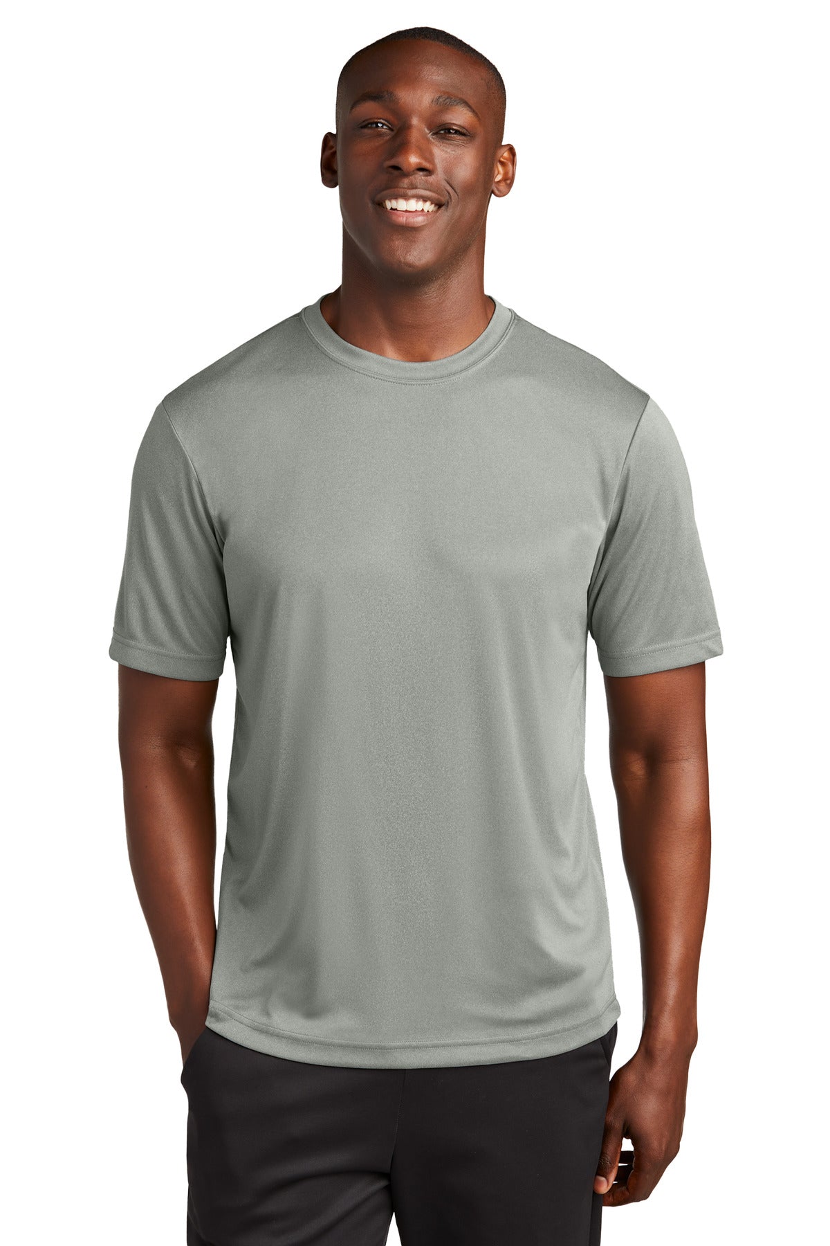 Sport-Tek PosiCharge Competitor Tee ST350 — Grey Concrete Heather
