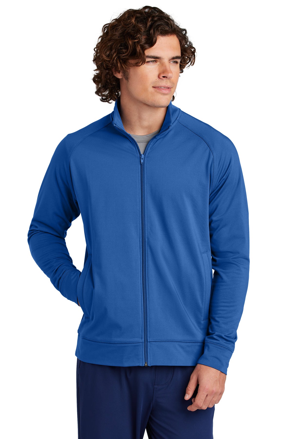 ST Sport-Wick Stretch F/Z  Cadet Jacket ST857 — True Royal