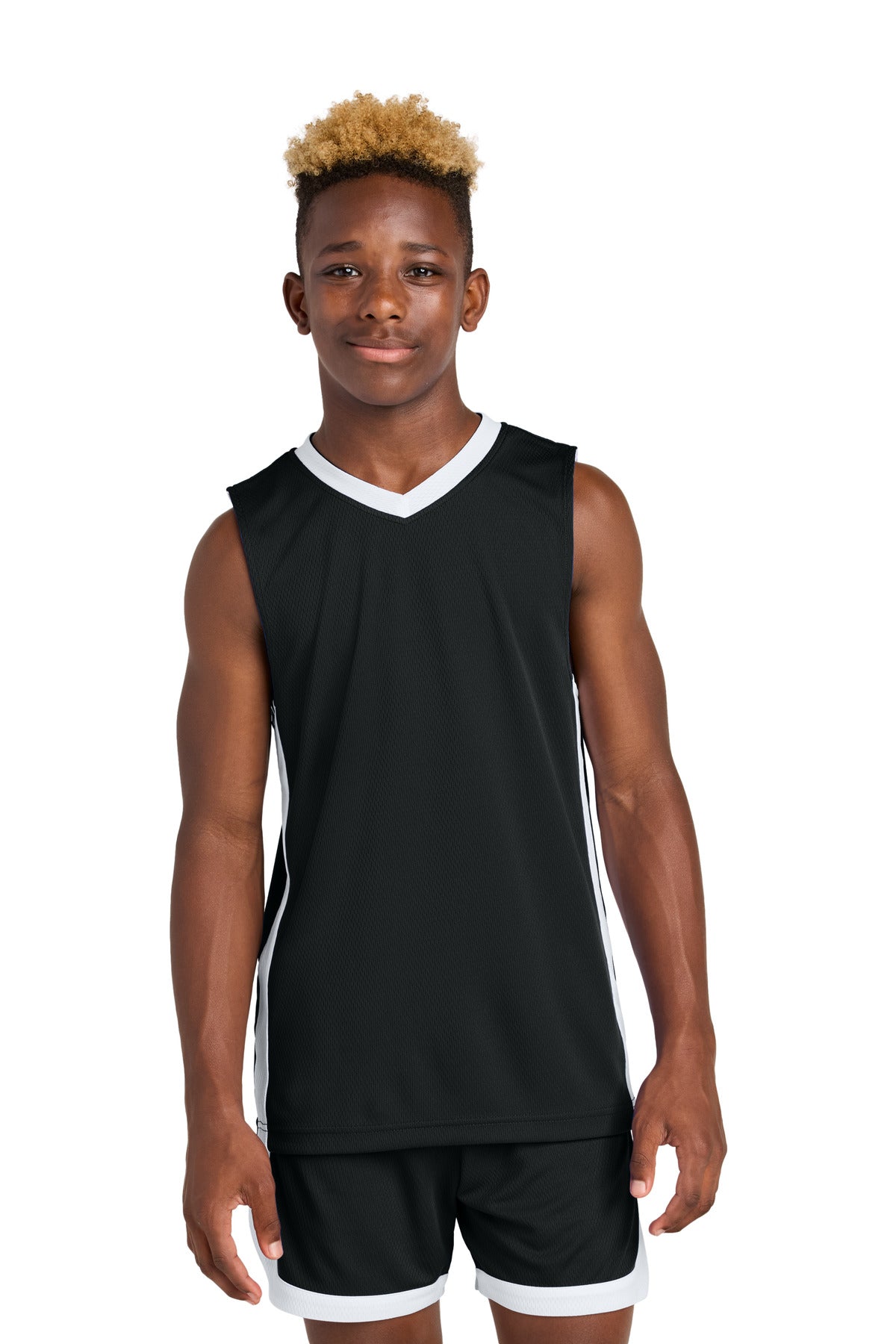 Sport-Tek YST900 Black/White genuine supplier image