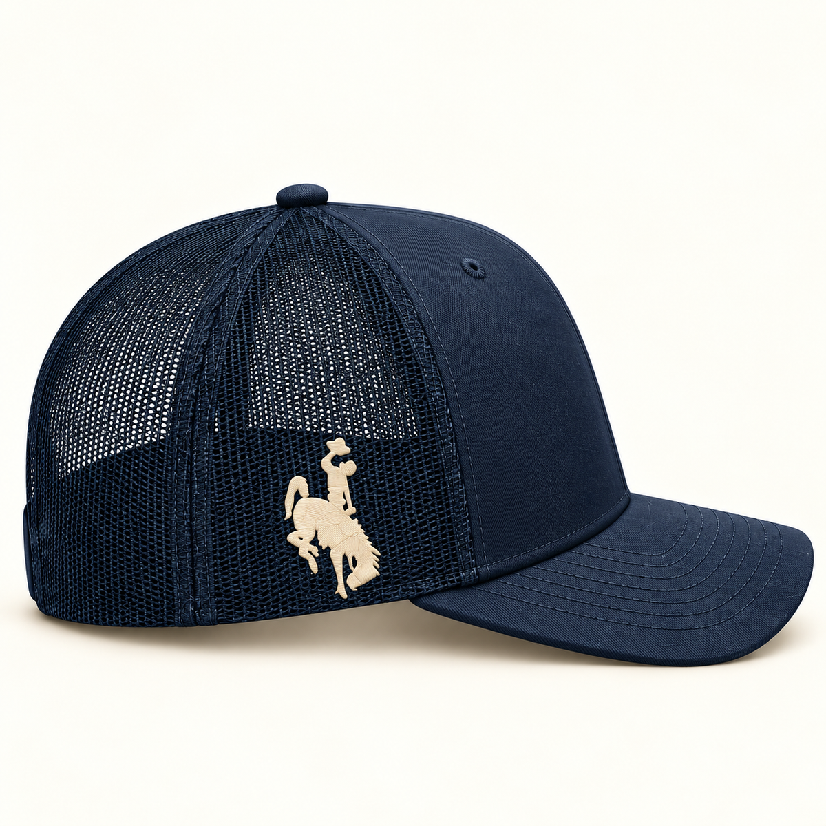 raised-ag-cap 112 · Navy; right review mockup
