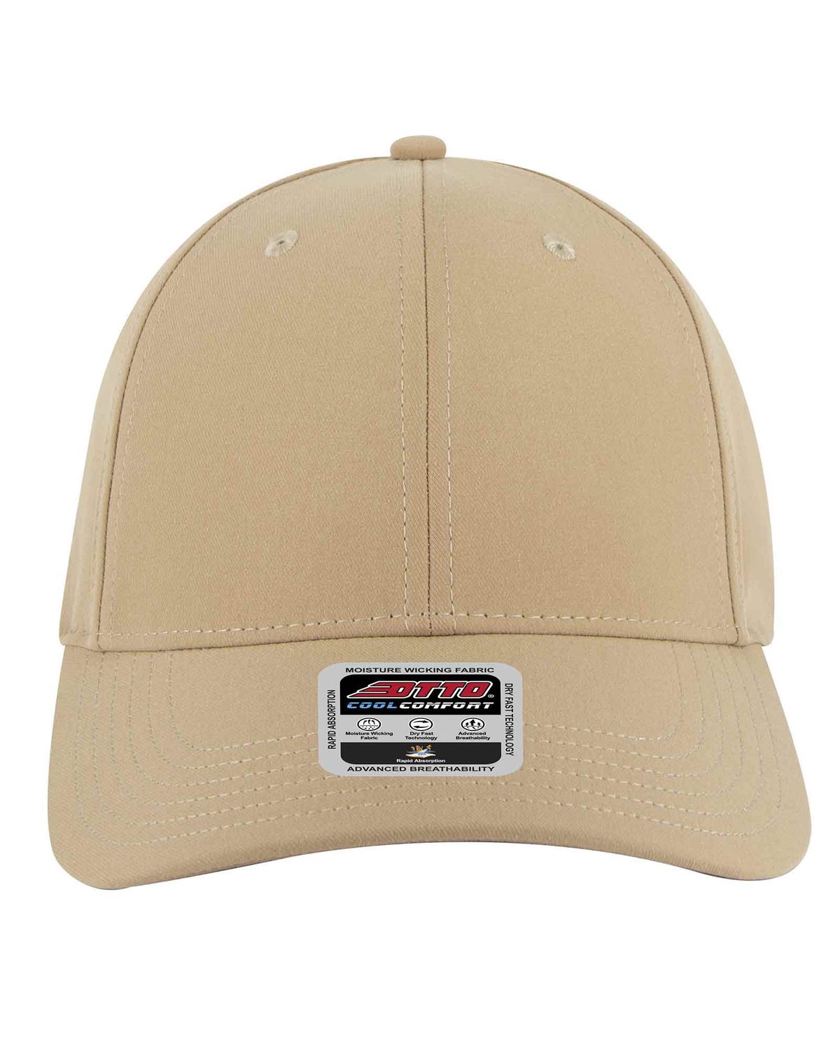 OTTO CAP 6 Panel Low Profile Baseball Cap - 19-1319, Khaki