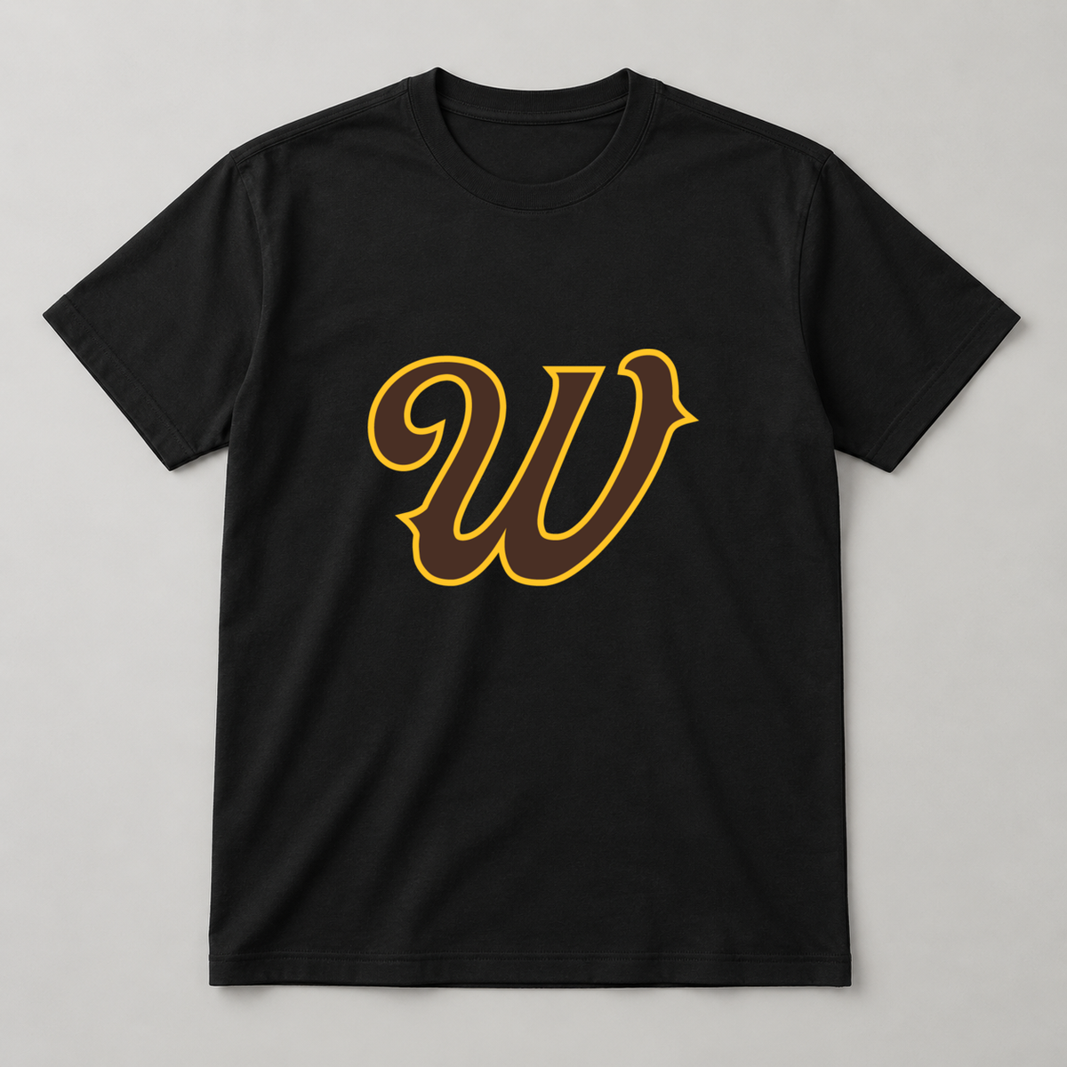 Wyoming Script W T-Shirt — Officially Licensed