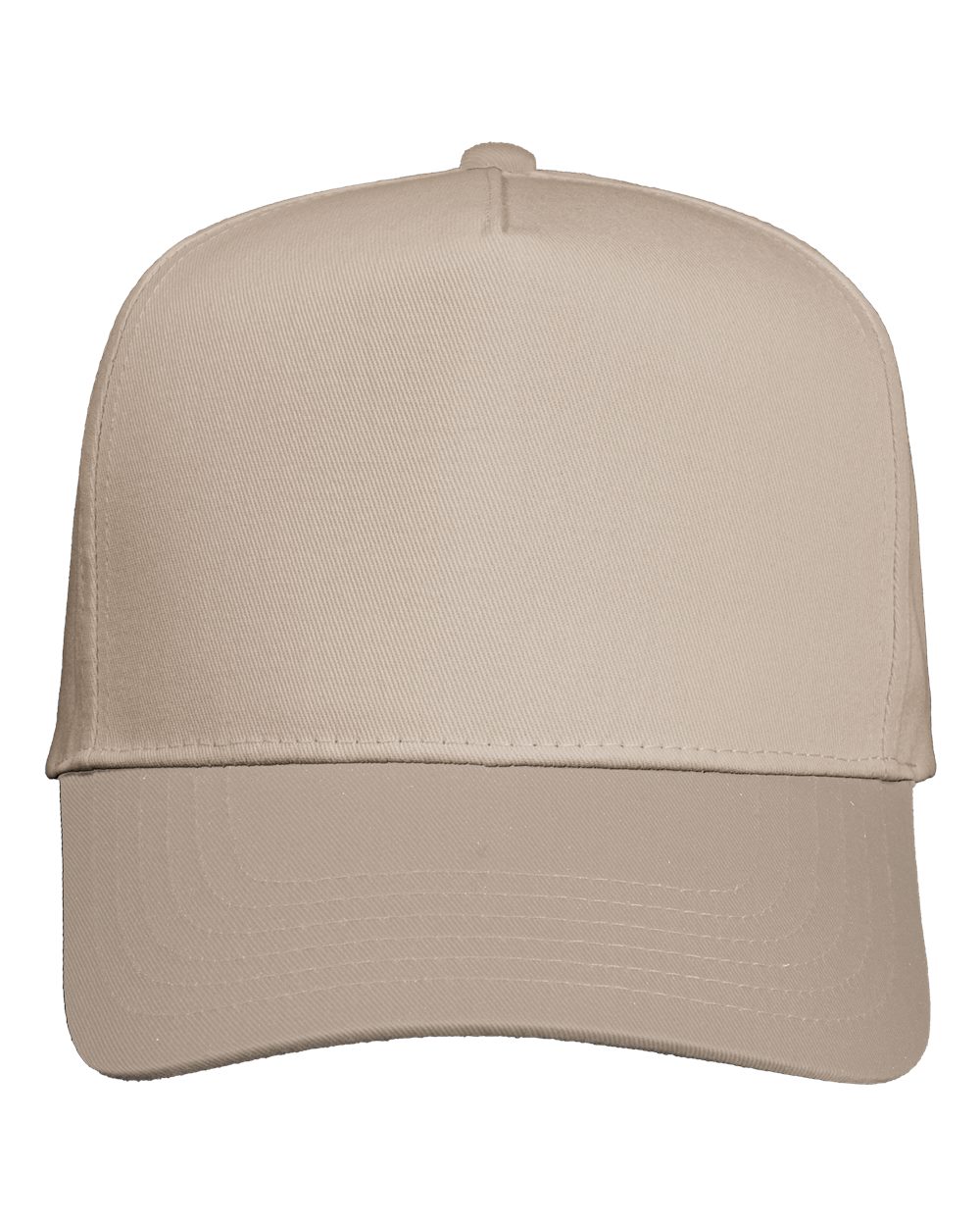 Valucap 8869 Five-Panel Twill Cap - Khaki