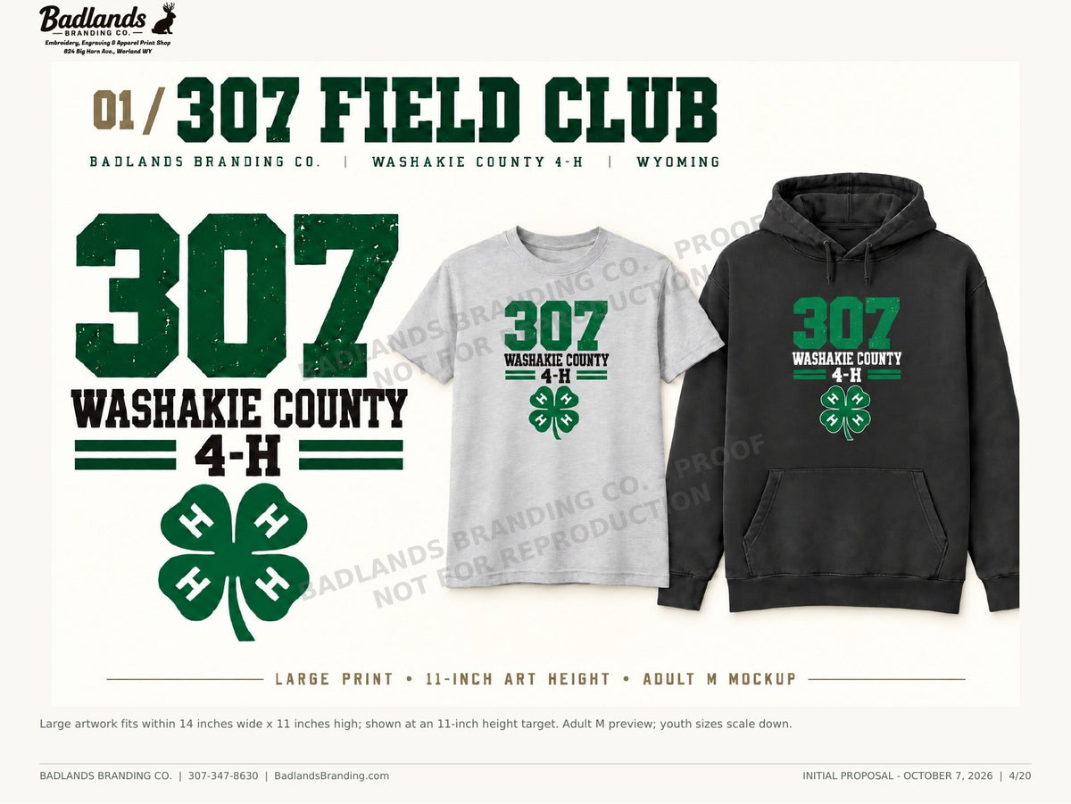 307 Field Club — Washakie County 4-H concept proof