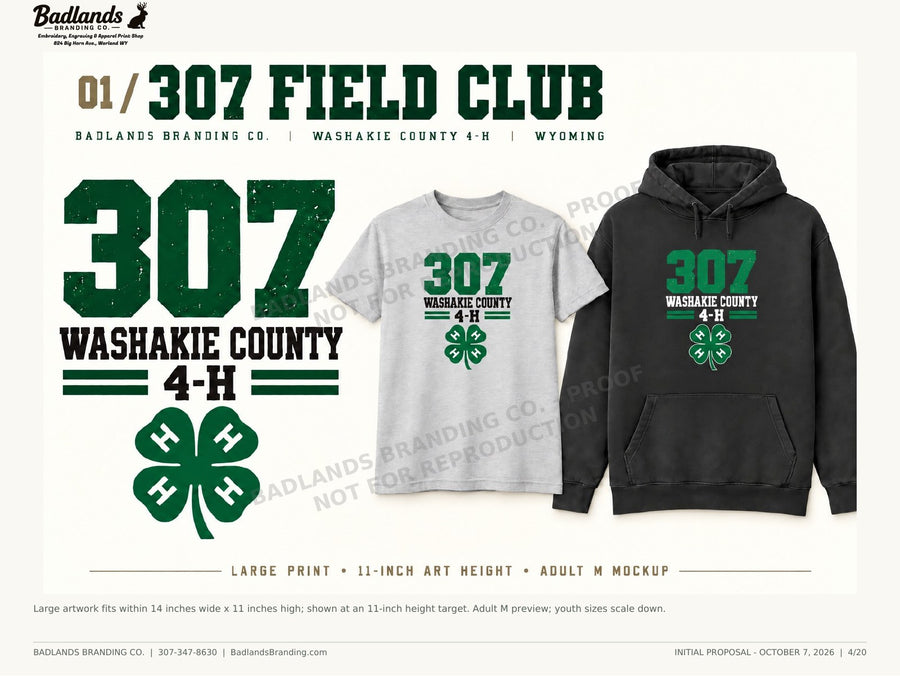 307 Field Club — Washakie County 4-H concept proof