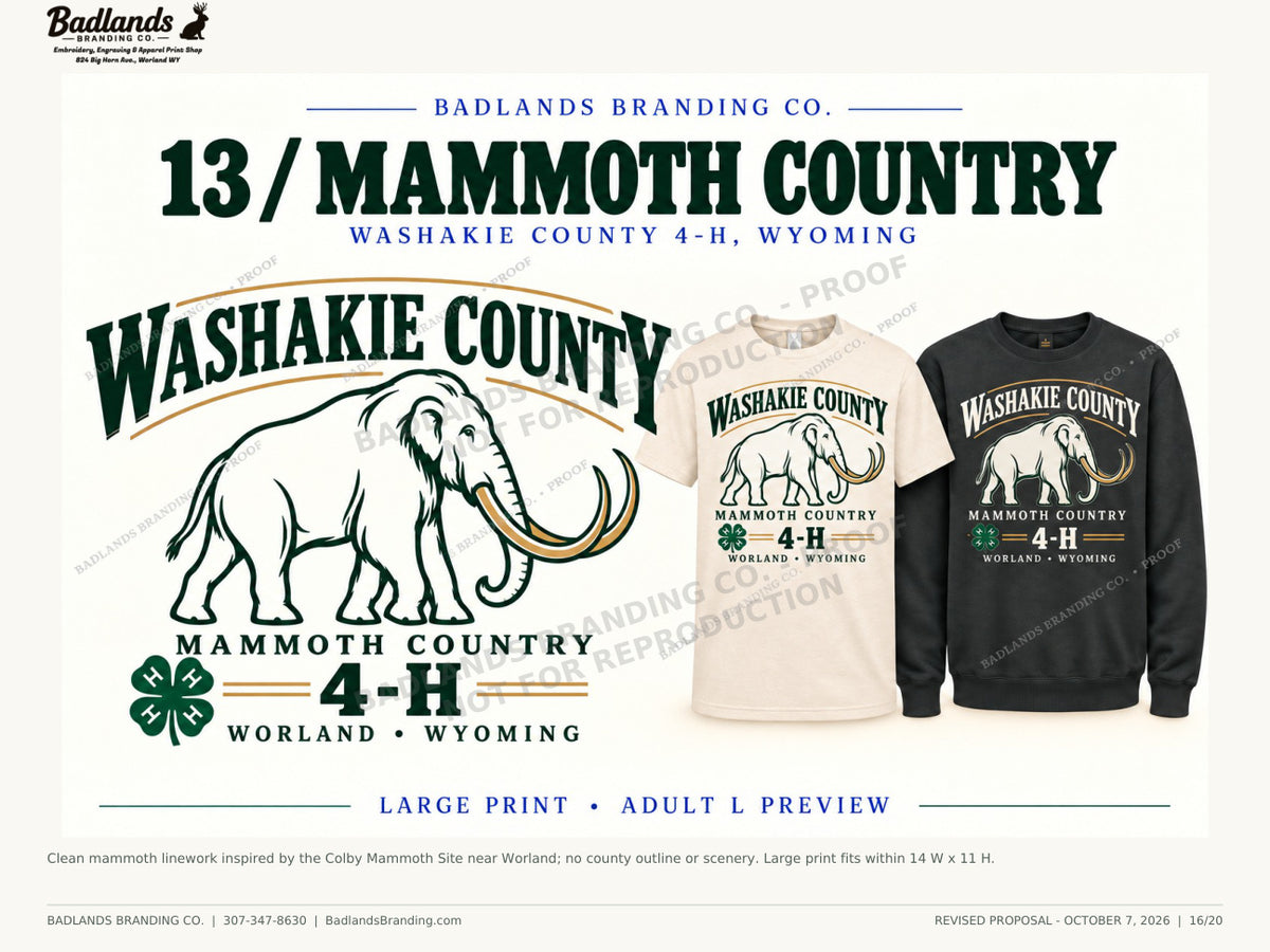 Revised collection 13 — Washakie County 4-H review proof