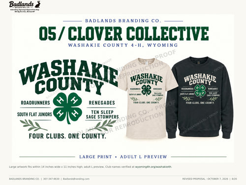 Revised collection 5 — Washakie County 4-H review proof