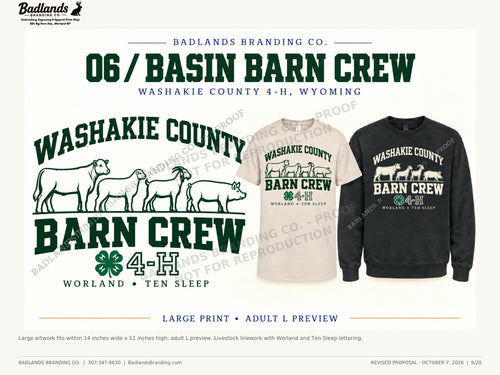 Revised collection 6 — Washakie County 4-H review proof
