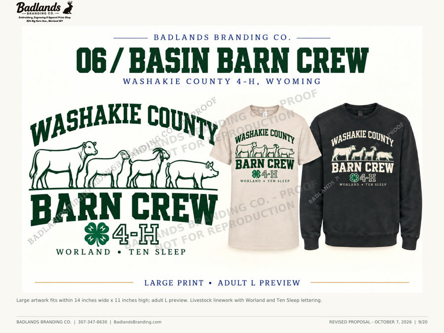 Revised collection 6 — Washakie County 4-H review proof