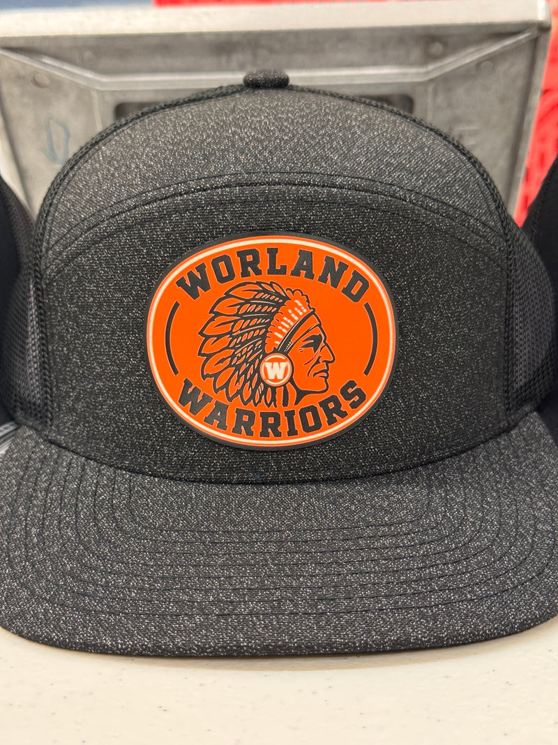 Worland Warriors Round Patch Hat