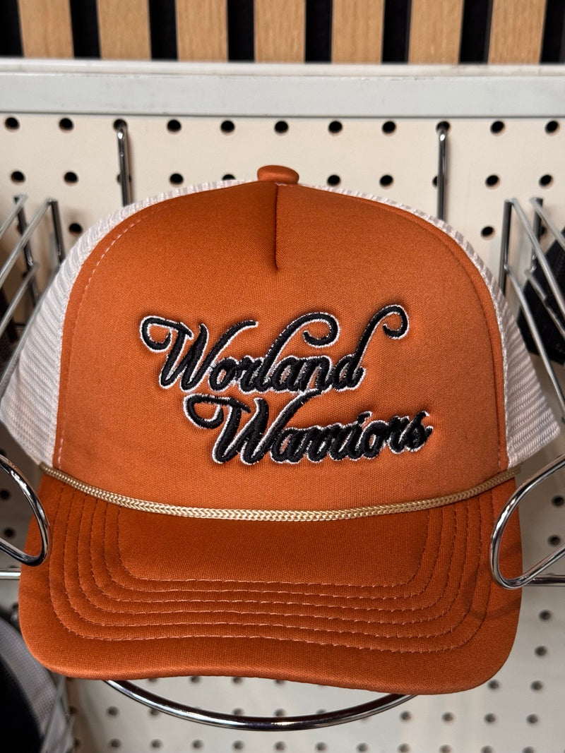 Worland Warriors Script Embroidered Trucker Hat