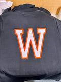 Worland Warriors W embroidered crewneck